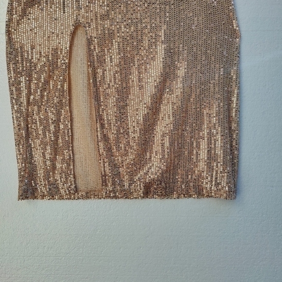 Grace Karin Sequin dress. Gold, size small. NWT - Picture 4 of 9